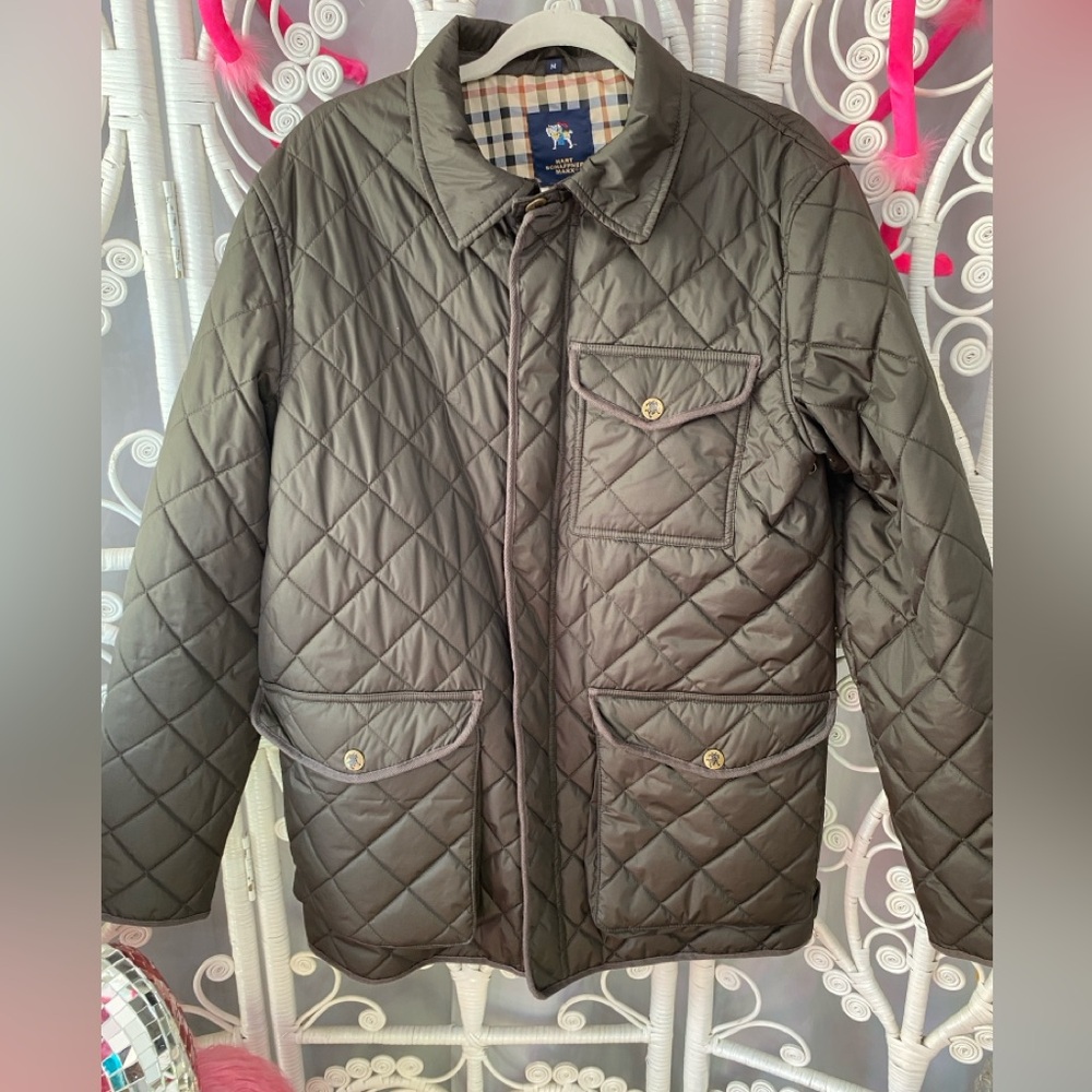 HART SCHAFFNER MARX MIDDLEBURY JACKET BROWN MEDIUM EUC
